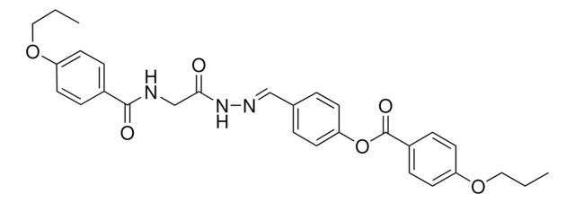 4-(2-(((4-PROPOXYBENZOYL)AMINO)ACETYL)CARBOHYDRAZONOYL)PHENYL 4-PROPOXYBENZOATE AldrichCPR