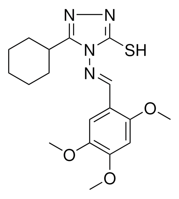5-CYCLOHEXYL-4-((2,4,5-TRIMETHOXYBENZYLIDENE)AMINO)-4H-1,2,4-TRIAZOLE-3-THIOL AldrichCPR