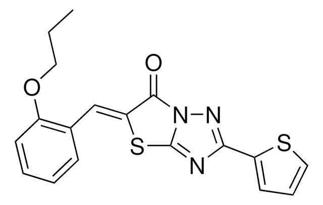 (5Z)-5-(2-PROPOXYBENZYLIDENE)-2-(2-THIENYL)[1,3]THIAZOLO[3,2-B][1,2,4]TRIAZOL-6(5H)-ONE AldrichCPR
