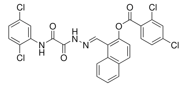 1-(2-((2,5-DI-CL-ANILINO)(OXO)AC)CARBOHYDRAZONOYL)-2-NAPHTHYL 2,4-DI-CL-BENZOATE AldrichCPR