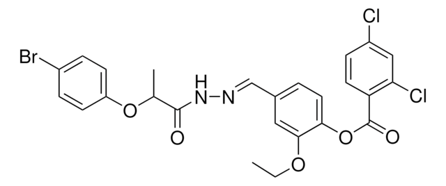 4-(2-(2-(4-BROMOPHENOXY)PROPANOYL)CARBOHYDRAZONOYL)-2-ETHOXYPHENYL 2,4-DICHLOROBENZOATE AldrichCPR