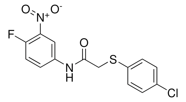 2-((4-CHLOROPHENYL)THIO)-N-(4-FLUORO-3-NITROPHENYL)ACETAMIDE AldrichCPR