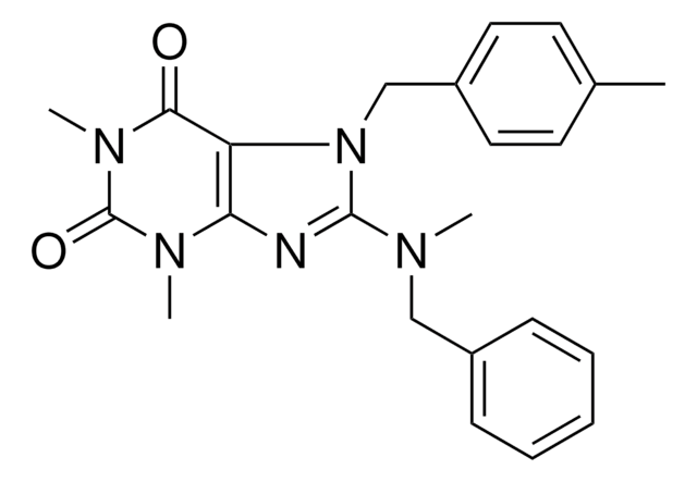 8-(BENZYL(ME)AMINO)-1,3-DIMETHYL-7-(4-ME-BENZYL)-3,7-DIHYDRO-1H-PURINE-2,6-DIONE AldrichCPR