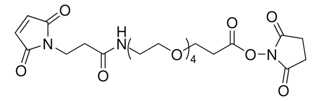 O-[N-(3-Maleimidopropionyl)aminoethyl]-O&#8242;-[3-(N-succinimidyloxy)-3-oxopropyl]triethylene glycol &#8805;90% (NMR)