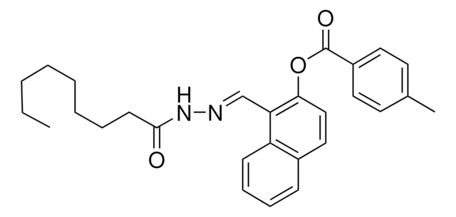 1-(2-NONANOYLCARBOHYDRAZONOYL)-2-NAPHTHYL 4-METHYLBENZOATE AldrichCPR