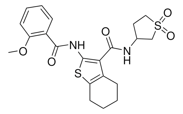 N-(1,1-DIOXIDOTETRAHYDRO-3-THIENYL)-2-[(2-METHOXYBENZOYL)AMINO]-4,5,6,7-TETRAHYDRO-1-BENZOTHIOPHENE-3-CARBOXAMIDE AldrichCPR