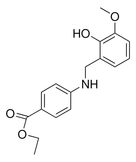 ETHYL 4-(2-HYDROXY-3-METHOXYBENZYLAMINO)BENZOATE AldrichCPR
