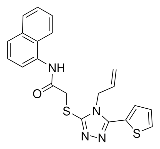 2-((4-ALLYL-5-(2-THIENYL)-4H-1,2,4-TRIAZOL-3-YL)THIO)-N-(1-NAPHTHYL)ACETAMIDE AldrichCPR
