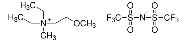 二乙基甲基-(2-甲氧乙基)铵基双(三氟甲磺酰基)酰亚胺 for electrochemistry, &#8805;98.5% (qNMR)