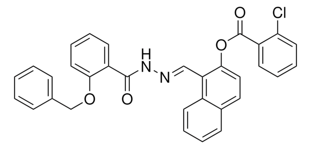 1-(2-(2-(BENZYLOXY)BENZOYL)CARBOHYDRAZONOYL)-2-NAPHTHYL 2-CHLOROBENZOATE AldrichCPR