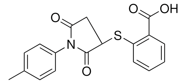 2-(2,5-DIOXO-1-P-TOLYL-PYRROLIDIN-3-YLSULFANYL)-BENZOIC ACID AldrichCPR
