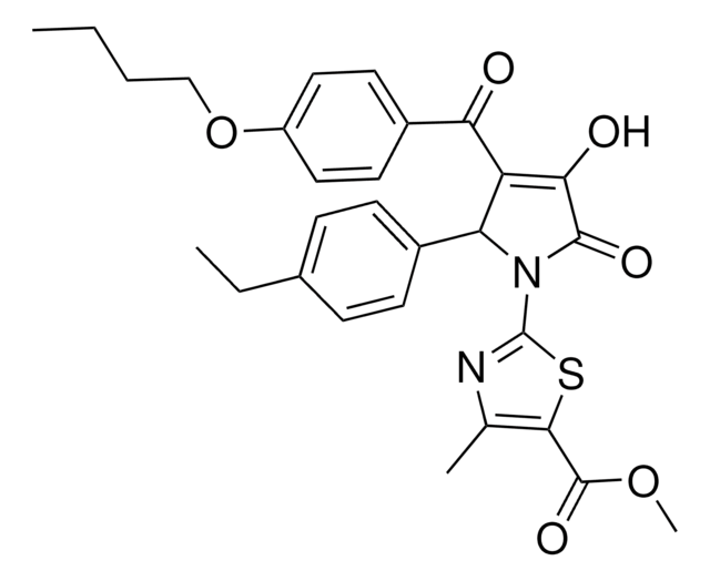 METHYL 2-[3-(4-BUTOXYBENZOYL)-2-(4-ETHYLPHENYL)-4-HYDROXY-5-OXO-2,5-DIHYDRO-1H-PYRROL-1-YL]-4-METHYL-1,3-THIAZOLE-5-CARBOXYLATE AldrichCPR