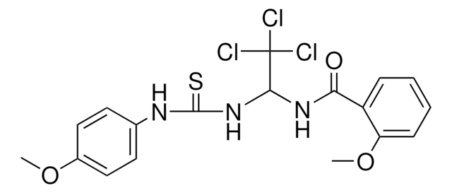 2-MEO-N-(2,2,2-TRICHLORO-1-(3-(4-METHOXY-PHENYL)-THIOUREIDO)-ETHYL)-BENZAMIDE AldrichCPR