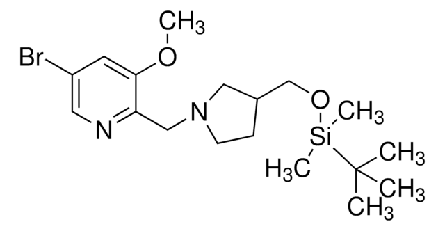 5-Bromo-2-((3-((tert-butyldimethylsilyloxy)methyl)pyrrolidin-1-yl)methyl)-3-methoxypyridine AldrichCPR