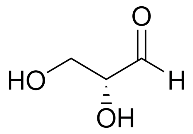 D -(+)-甘油醛 &#8805;98.0% (HPLC), viscous