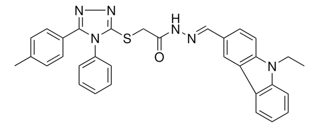 N'-[(E)-(9-ETHYL-9H-CARBAZOL-3-YL)METHYLIDENE]-2-{[5-(4-METHYLPHENYL)-4-PHENYL-4H-1,2,4-TRIAZOL-3-YL]SULFANYL}ACETOHYDRAZIDE AldrichCPR