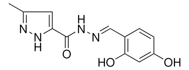 5-METHYL-2H-PYRAZOLE-3-CARBOXYLIC ACID (2,4-DIHYDROXY-BENZYLIDENE)-HYDRAZIDE AldrichCPR