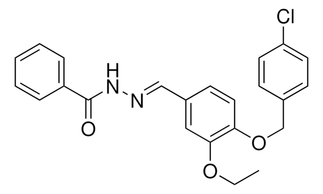 N'-(4-((4-CHLOROBENZYL)OXY)-3-ETHOXYBENZYLIDENE)BENZOHYDRAZIDE AldrichCPR