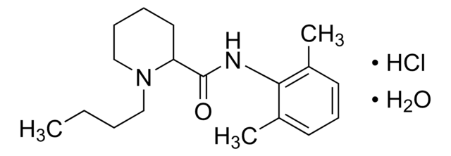 Bupivacaine hydrochloride monohydrate analytical standard, for drug analysis