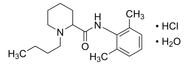 布比卡因 Pharmaceutical Secondary Standard; Certified Reference Material