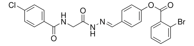 4-(2-(((4-CHLOROBENZOYL)AMINO)ACETYL)CARBOHYDRAZONOYL)PHENYL 2-BROMOBENZOATE AldrichCPR