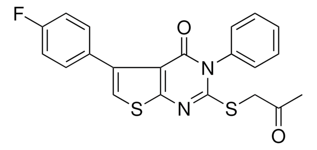 5-(4-F-PHENYL)-2-((2-OXOPROPYL)THIO)-3-PHENYLTHIENO(2,3-D)PYRIMIDIN-4(3H)-ONE AldrichCPR