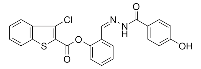 2-(2-(4-HYDROXYBENZOYL)CARBOHYDRAZONOYL)PH 3-CL-1-BENZOTHIOPHENE-2-CARBOXYLATE AldrichCPR
