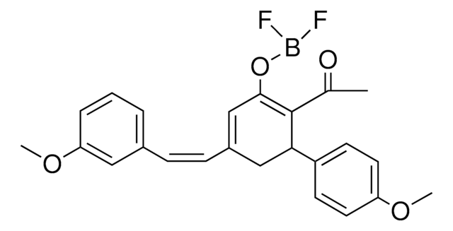2-ACETYL-3-(4-METHOXYPHENYL)-5-[(Z)-2-(3-METHOXYPHENYL)ETHENYL]-1,5-CYCLOHEXADIEN-1-YL DIFLUORIDOBORATE AldrichCPR