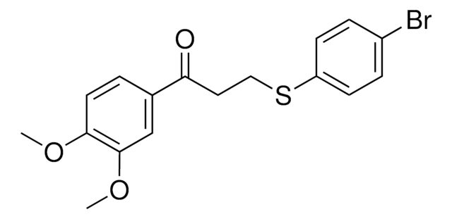 3-((4-BROMOPHENYL)THIO)-1-(3,4-DIMETHOXYPHENYL)-1-PROPANONE AldrichCPR