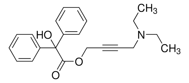 4-(Diethylamino)but-2-ynyl 2-hydroxy-2,2-diphenylacetate certified reference material, TraceCERT&#174;, Manufactured by: Sigma-Aldrich Production GmbH, Switzerland