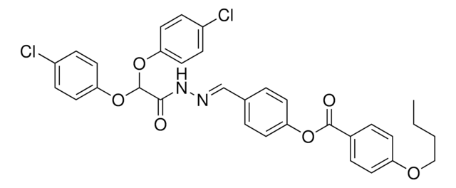 4-(2-(BIS(4-CHLOROPHENOXY)ACETYL)CARBOHYDRAZONOYL)PHENYL 4-BUTOXYBENZOATE AldrichCPR