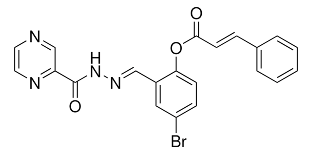 4-BROMO-2-(2-(2-PYRAZINYLCARBONYL)CARBOHYDRAZONOYL)PHENYL 3-PHENYLACRYLATE AldrichCPR