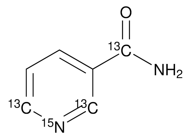 Nicotinamide-2,6,7-13C3-(pyridyl-15N) &#8805;98 atom %, &#8805;98% (CP)
