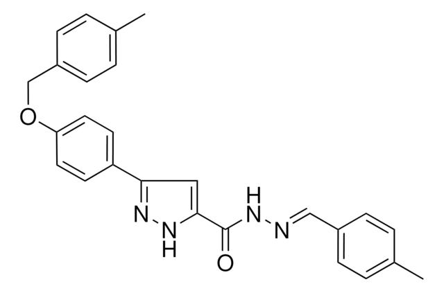 N'-(4-ME-BENZYLIDENE)-3-(4-((4-METHYLBENZYL)OXY)PH)-1H-PYRAZOLE-5-CARBOHYDRAZIDE AldrichCPR