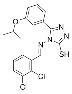 4-{[(E)-(2,3-DICHLOROPHENYL)METHYLIDENE]AMINO}-5-(3-ISOPROPOXYPHENYL)-4H-1,2,4-TRIAZOLE-3-THIOL AldrichCPR