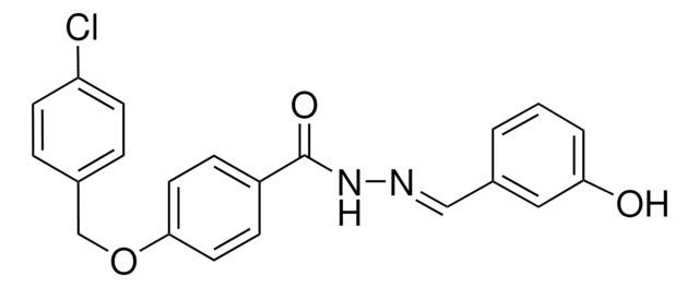 4-((4-CHLOROBENZYL)OXY)-N'-(3-HYDROXYBENZYLIDENE)BENZOHYDRAZIDE AldrichCPR