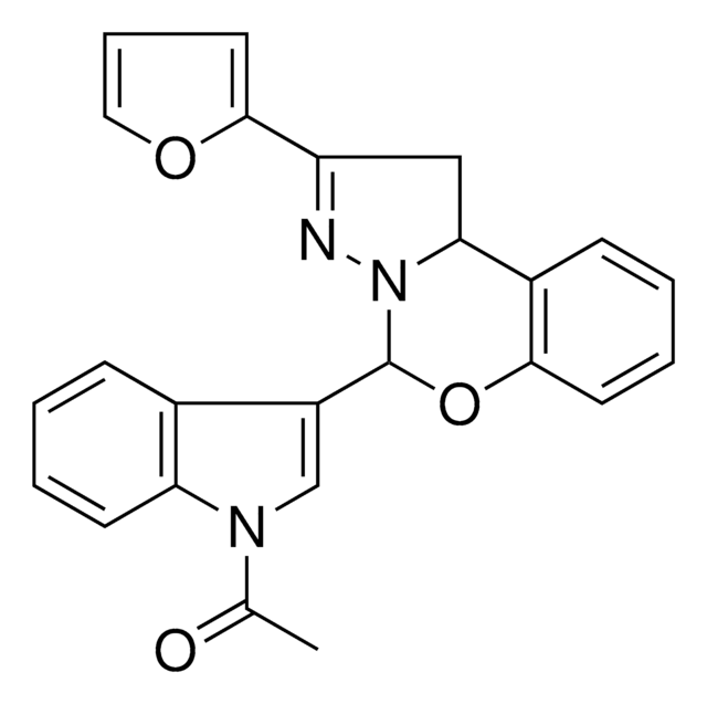 5-(1-ACETYL-1H-INDOL-3-YL)-2-(2-FURYL)-1,10B-DIHYDROPYRAZOLO[1,5-C][1,3]BENZOXAZINE AldrichCPR