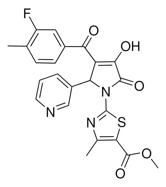 METHYL 2-[3-(3-FLUORO-4-METHYLBENZOYL)-4-HYDROXY-5-OXO-2-(3-PYRIDINYL)-2,5-DIHYDRO-1H-PYRROL-1-YL]-4-METHYL-1,3-THIAZOLE-5-CARBOXYLATE AldrichCPR
