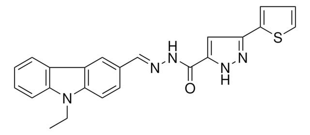 N'-((9-ET-9H-CARBAZOL-3-YL)METHYLENE)-3-(2-THIENYL)-1H-PYRAZOLE-5-CARBOHYDRAZIDE AldrichCPR