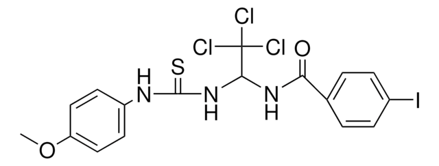 4-IODO-N-(2,2,2-TRICHLORO-1-(3-(4-METHOXY-PHENYL)-THIOUREIDO)-ETHYL)-BENZAMIDE AldrichCPR