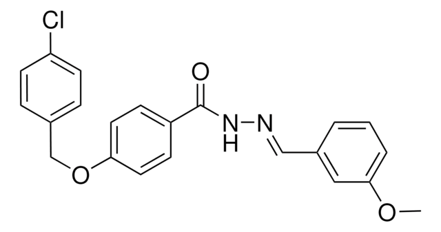 4-((4-CHLOROBENZYL)OXY)-N'-(3-METHOXYBENZYLIDENE)BENZOHYDRAZIDE AldrichCPR