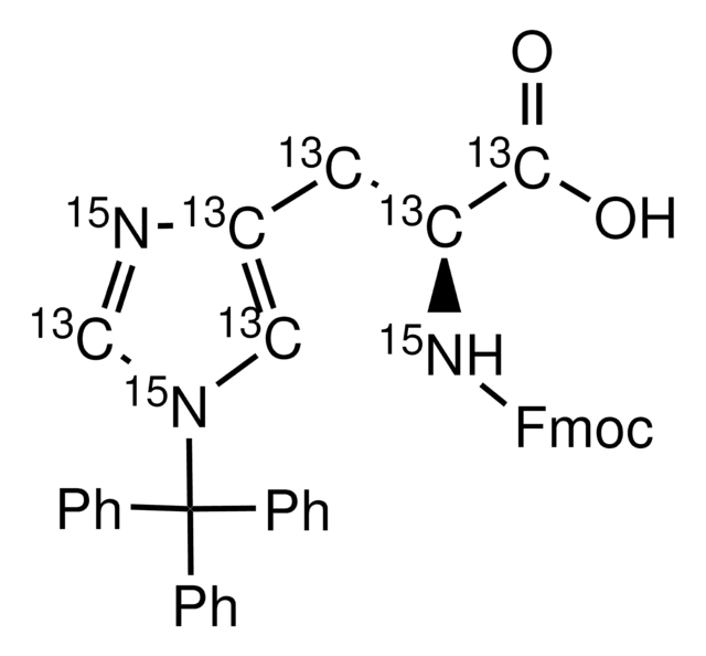 Fmoc-His(Trt)-OH-13C6, 15N3 97 atom % 13C, 95 atom % 15N, 95% (CP)