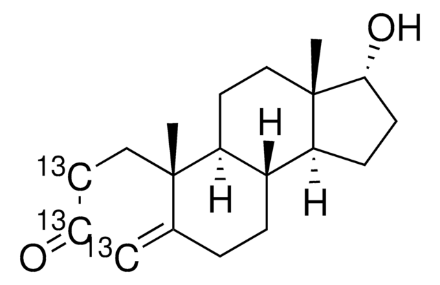 Epitestosterone-2,3,4-13C3 solution &#8805;98 atom % 13C, 100&#160;&#956;g/mL in methanol, &#8805;95% (CP)