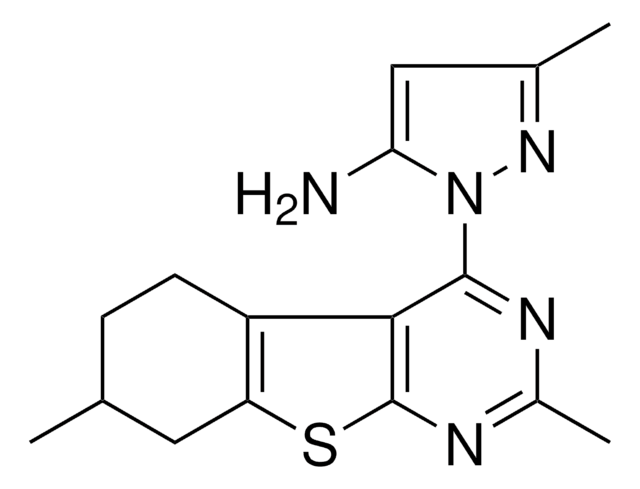 1-(2,7-DIMETHYL-5,6,7,8-TETRAHYDRO[1]BENZOTHIENO[2,3-D]PYRIMIDIN-4-YL)-3-METHYL-1H-PYRAZOL-5-AMINE AldrichCPR