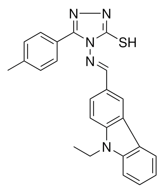 4-{[(E)-(9-ETHYL-9H-CARBAZOL-3-YL)METHYLIDENE]AMINO}-5-(4-METHYLPHENYL)-4H-1,2,4-TRIAZOLE-3-THIOL AldrichCPR