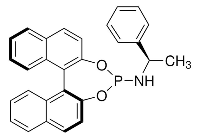 (S,R)-(+)-(3,5-二氧杂-4-磷杂环庚二烯并[2,1-a:3,4-a′]二萘-4-基)-(1-苯基乙基)胺 96%