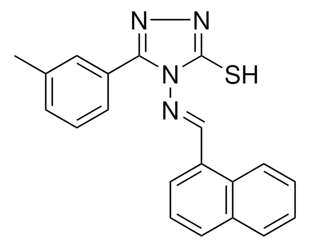 5-(3-METHYLPHENYL)-4-((1-NAPHTHYLMETHYLENE)AMINO)-4H-1,2,4-TRIAZOLE-3-THIOL AldrichCPR