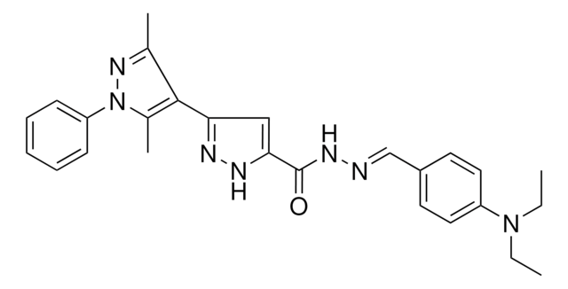 (E)-N'-(4-(DIETHYLAMINO)BENZYLIDENE)-3',5'-DIMETHYL-1'-PHENYL-1H,1'H-3,4'-BIPYRAZOLE-5-CARBOHYDRAZIDE AldrichCPR