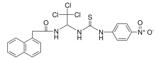 2-NAPHTHALEN-1-YL-N-(2,2,2-TRICHLORO-1-(3-(4-NITRO-PH)-THIOUREIDO)-ET)-ACETAMIDE AldrichCPR