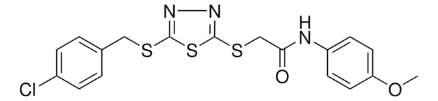 2-((5-((4-CL-BENZYL)THIO)-1,3,4-THIADIAZOL-2-YL)THIO)-N-(4-MEO-PHENYL)ACETAMIDE AldrichCPR